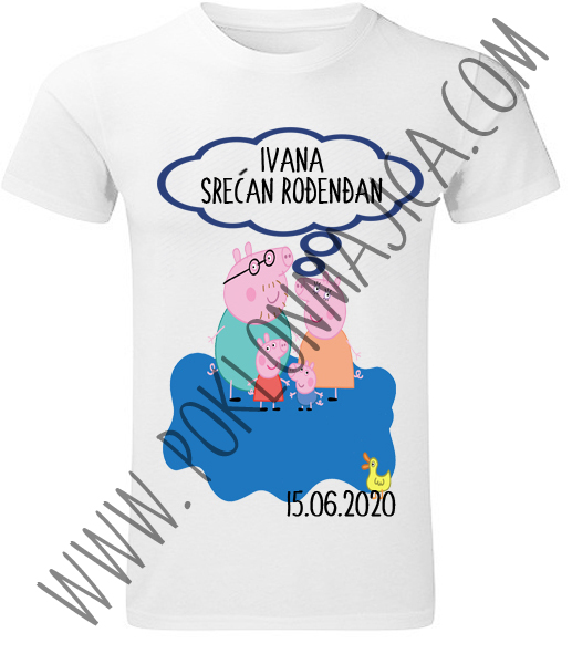 Poklon za rodjendan  deca/Majice sa stampom za decu/pepa prase.jpg